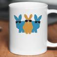 Easter For Men Hip Trio Bunnies Funny Graphic Hipster Easter Bunny Coffee Mug