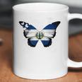 El Salvador Flag Salvadoran Flag Butterfly Coffee Mug