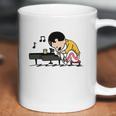 Freddie Mercury Peanuts Playing Piano And Dinking Wine Shirt Coffee Mug