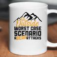 Funny Camping Go Outside Worst Case Bear Attacks Coffee Mug