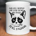 Funny Cat Kitten Grumpy-Face Cat Mom Cat Lovers Cat Owner Coffee Mug