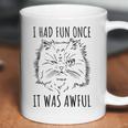 Funny Persian Cat Meme Evil Facial Expression I Had Fun Once Coffee Mug