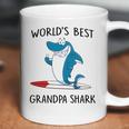 Grandpa Gift Worlds Best Grandpa Shark Coffee Mug