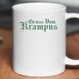 Gruss Vom Krampus Santas Demon Helper Christmas Coffee Mug