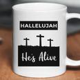 Hallelujah Hes Alive Christian Graphic Easter Coffee Mug