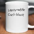 Lenny White Carl Black Coffee Mug