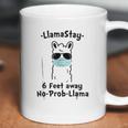 Llamastay 6 Feet Away No Probllama Social Distancing Coffee Mug