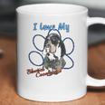 I Love My Bluetick Coonhound Dog Lover Paws Print Coffee Mug