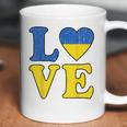 Love Support Ukraine I Stand With Ukraine Ukrainian Flag Men Women T-Shirt Graphic Print Casual Unisex Tee Coffee Mug