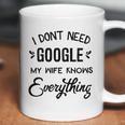 Mens I Dont Need Google My Wife Knows Everything Coffee Mug