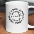 Messy Bun Coffee Run Gangsta Rap Mom Life Coffee Mug