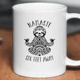 Namaste 6 Feet Away Sloth Social Distancing Coffee Mug