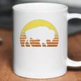 Native American Bison Buffalo Bull Western Indian Retro Sun Coffee Mug