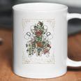 The Plant Lover Tarot Card Skeleton Skull Flowers Plants Coffee Mug