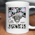 Retro Cow Junkie Highland Cow Floral Western Country Cowgirl Coffee Mug