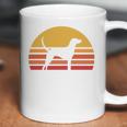 Retro Sun Redbone Coonhound Dog Silhouette Coffee Mug