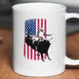 Rodeo Bull Rider Patriotic American Flag Coffee Mug