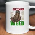 Sloth Stoner September Marijuana Weed Ganja Gift Coffee Mug