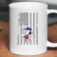 Snoopy Playing Baseball Snoopy Usa Flag T-Shirt Coffee Mug