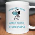 Snoopy Stay 6Ft Away I Have Anger Issues Coffee Mug