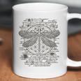 Spiritual Dragonfly Yoga Design Leonardo Da Vinci Vintage Coffee Mug