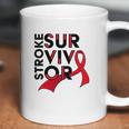 Stroke Survivor Red Ribbon Awareness Coffee Mug