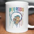 Teelocity Bob Ross Paint Drip Graphic Coffee Mug