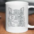 Tribal Wolf Design Coffee Mug