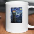 Vincent Van Gogh The Starry Night With Lord Of The Rings Middle Earth Sauron Tower Evil Eye Tshirt Coffee Mug