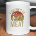 Vintage Powered By Meat Carnivore Woman Meat Eater Coffee Mug