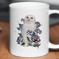 A White Owl And Purple Roses Coffee Mug