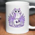 Womens Kawaii Pastel Goth I Cute Creepy Witchy Owl And Skull Coffee Mug