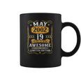 19 Years Old Gifts Vintage May 2002 19Th Birthday Gift Coffee Mug