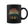 1981 Retro Vintage 41 Years Old 41St Birthday Gift Coffee Mug