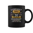 30Th Birthday Gift 30 Years Old Awesome Since February 1992 Ver2 Coffee Mug