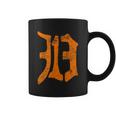 313 Detroit Michigan Vintage Old English D Area Code Coffee Mug