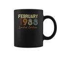 33 Years Old Birthday Gift February 1988 Limited Edition Coffee Mug