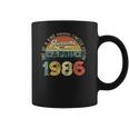 35Th Birthday Decorations April 1986 Men Women 35 Years Old Coffee Mug