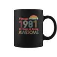 40Th Birthday Gifts Vintage Years Of Being Awesome Coffee Mug