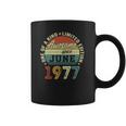 44 Years Old Birthday Awesome Since June 1977 44Th Birthday Coffee Mug