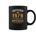 44Th Birthday Gift 44 Years Old Awesome Since November 1978 Ver2 Coffee Mug