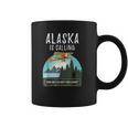 Alaska Mountain Retro Vintage Plane Bush Flying Coffee Mug