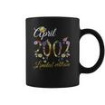 April 2002 20 Years Old Sunflower Floral 20Th Birthday Gift Coffee Mug