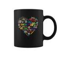 Artist Elements Of Art Heart Shape Colorful Painter Coffee Mug