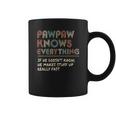 Ateesdas Pawpaw Know Everything Vintage Pawpaw Coffee Mug