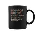 Ateesdas Pop Pop Know Everything Vintage Pop Pop Coffee Mug