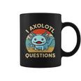 I Axolotl Questions Shirt Kids Blue Salamander Plush Axolotl Coffee Mug