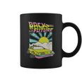 Back To The Future Delorean Sunrise Cartoon Coffee Mug