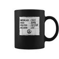 Birthplace Earth Race Human Freedom Love Peace Coffee Mug