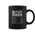 Black Dada Nutritional Facts King Dad Juneteenth 1865 Coffee Mug